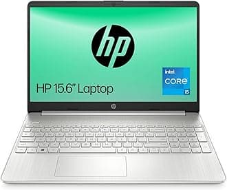 HP 15.6" Laptop | Intel Core i5-1235U Processor | 8 GB RAM | 256 GB SSD | Intel Iris Xe Graphics | FHD Display | Up to 7hrs battery | Win 11 | Dual Speakers | Silver | 15s-fq5021sa