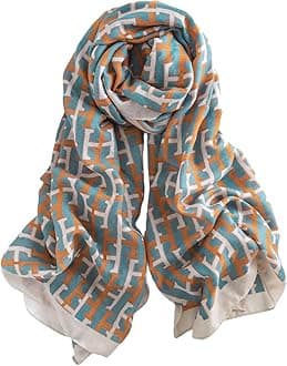 Scarfs for Women Pashmina Shawl Wrap for Evening Dress Large Soft Blanket Shawls, Blue, 70 x 34 in(180cm*85cm)