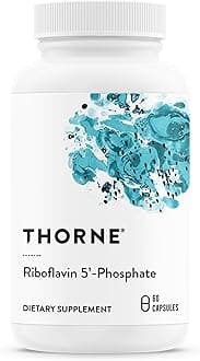 THORNE - Riboflavin 5'-Phosphate - Bioactive, Tissue Ready Form of Vitamin B2 for Methylation Support* - Vitamin B2 Supplement - Third-Party Certified - Gluten, Dairy & Soy-Free - 60 Capsules