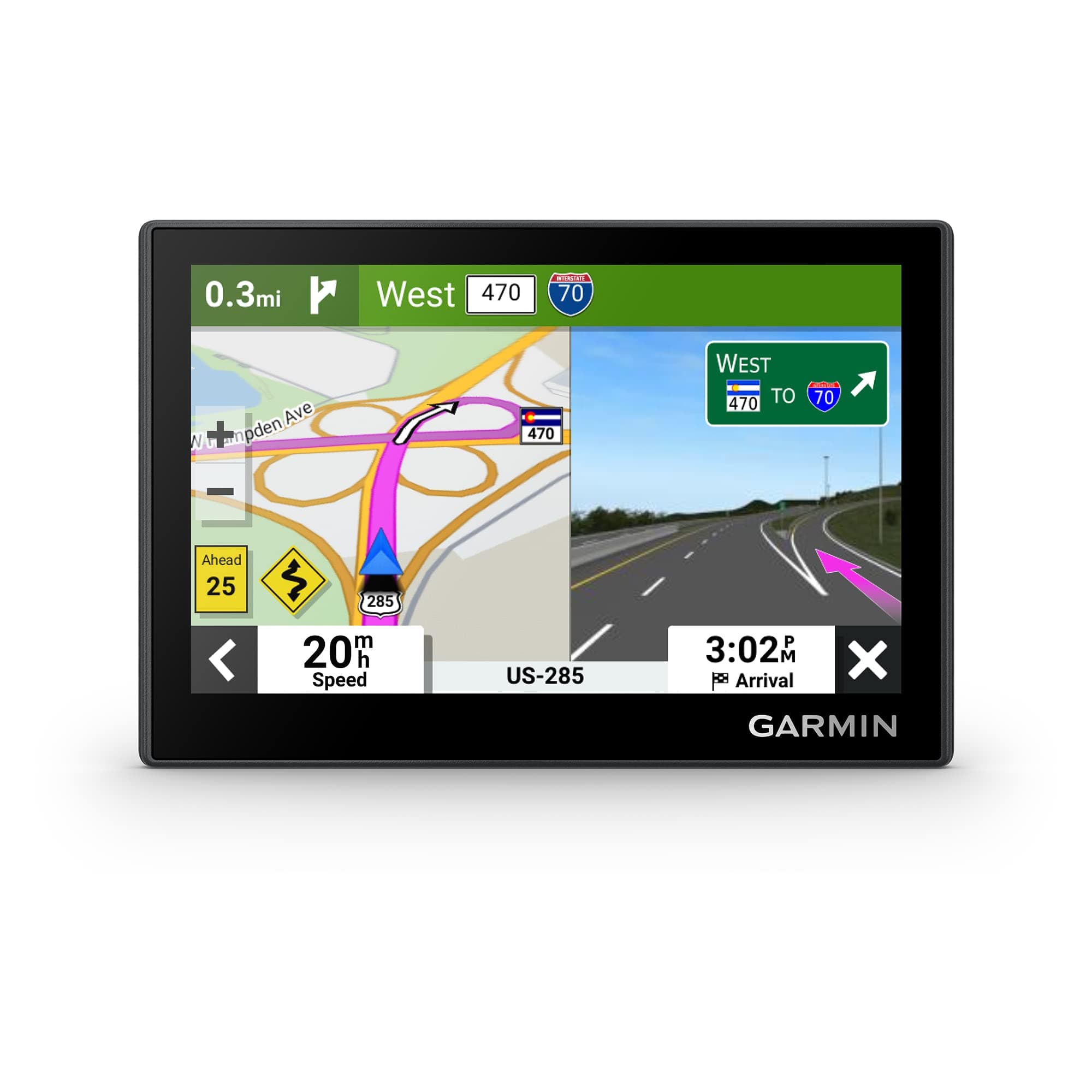 Garmin Drive™ 53 with Traffic, GPS Navigator, High-Resolution Touchscreen, Simple On-Screen Menus and Easy-to-See Map, Driver and Traffic Alerts