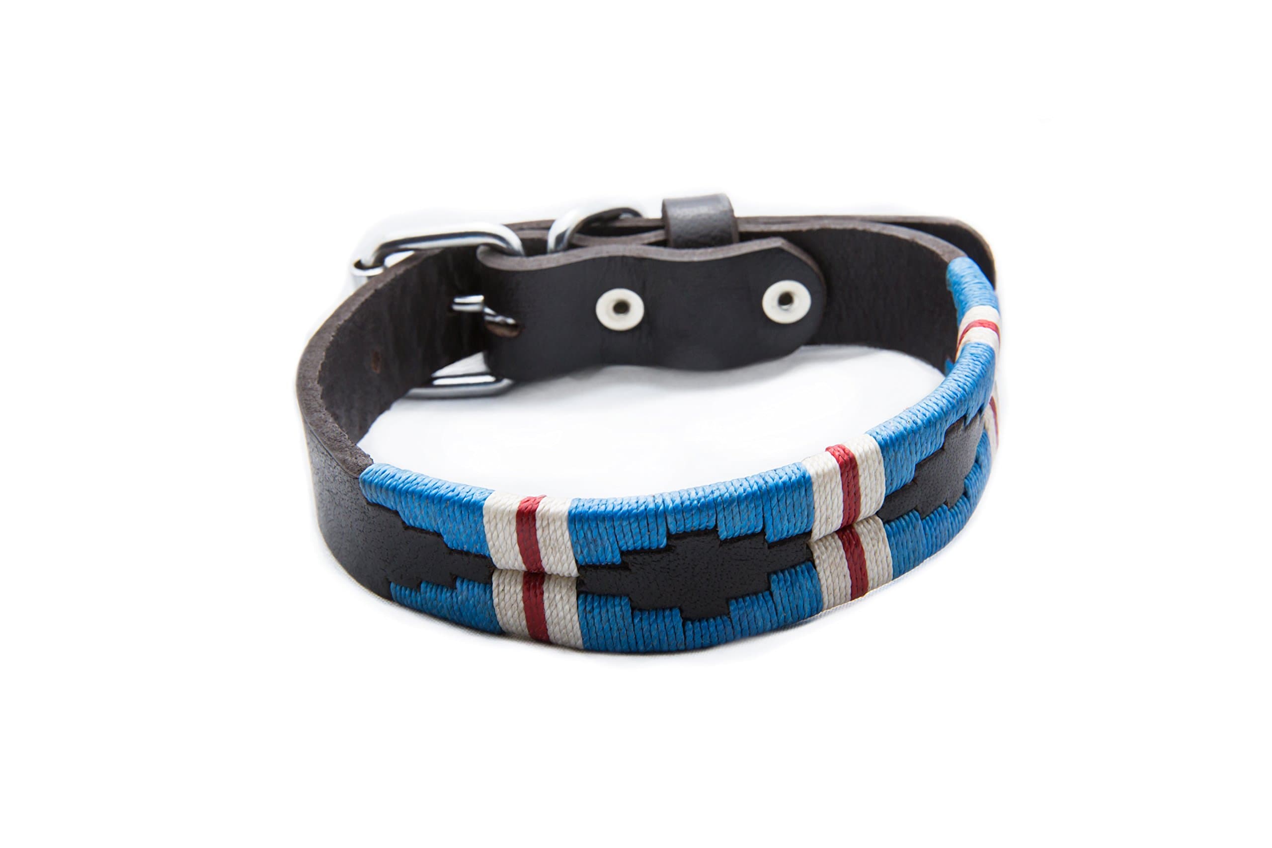 Gaucho Goods Soft Leather Dog Collar - The Pacific (M)