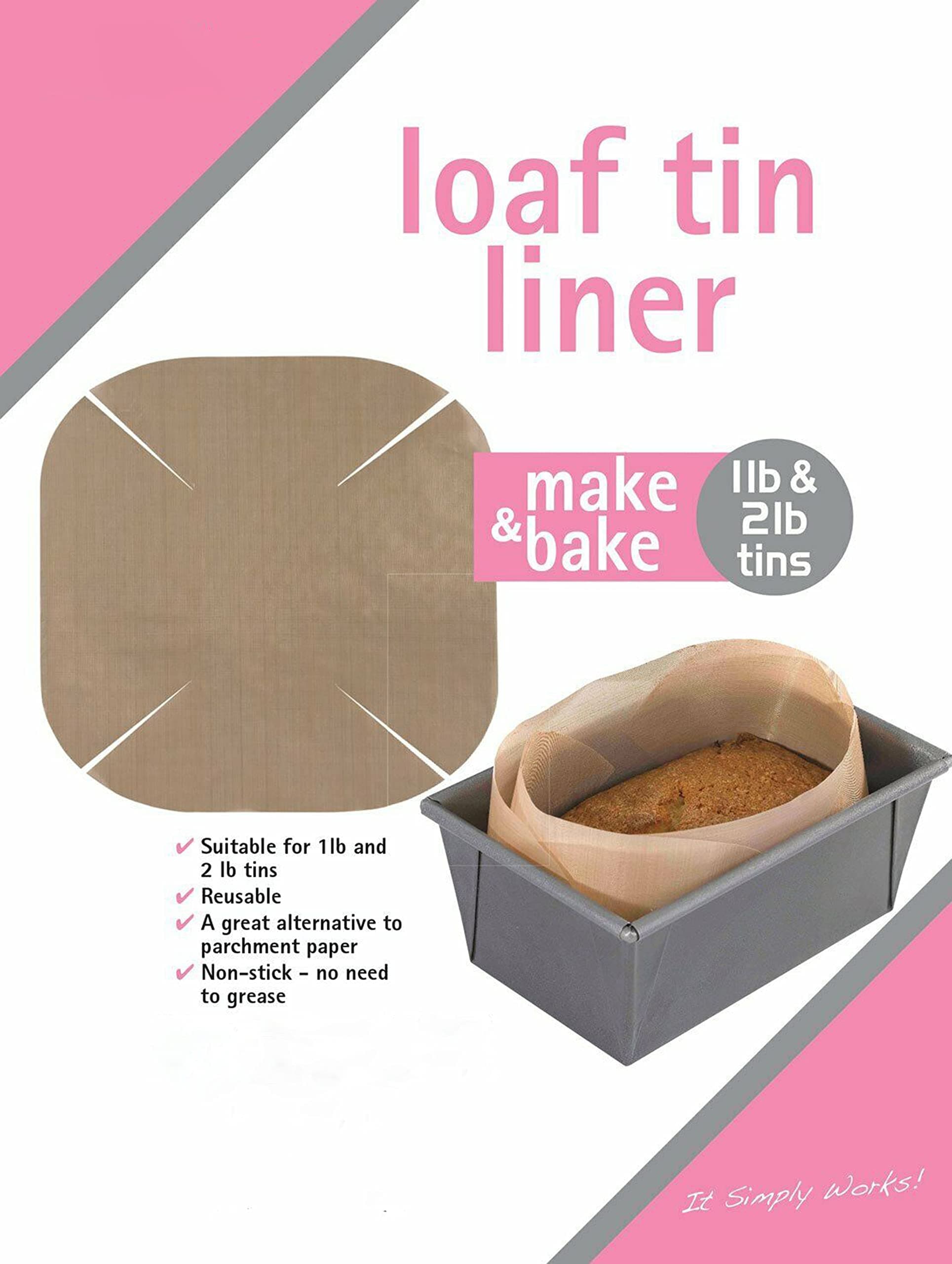 Vsource4u 1 x Non-Stick Loaf Cake Tin Liner - Fits 1lb & 2lb Tins