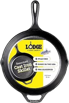 Lodge Logic Skillet Black, Cast Iron, 10.25 Inch
