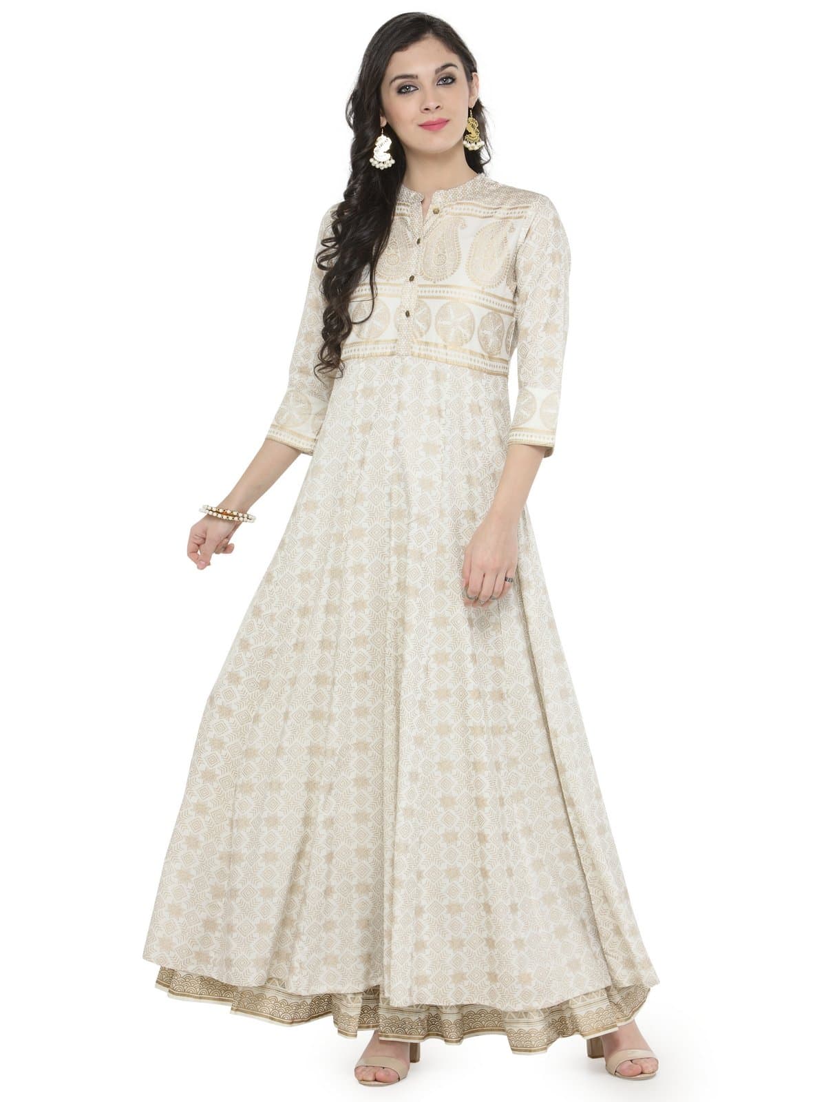 Varanga Women's Cotton Anarkali Kurta