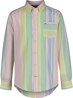 Tommy Hilfiger boys Maxwell Printed Denim Shirt Button Down Shirt