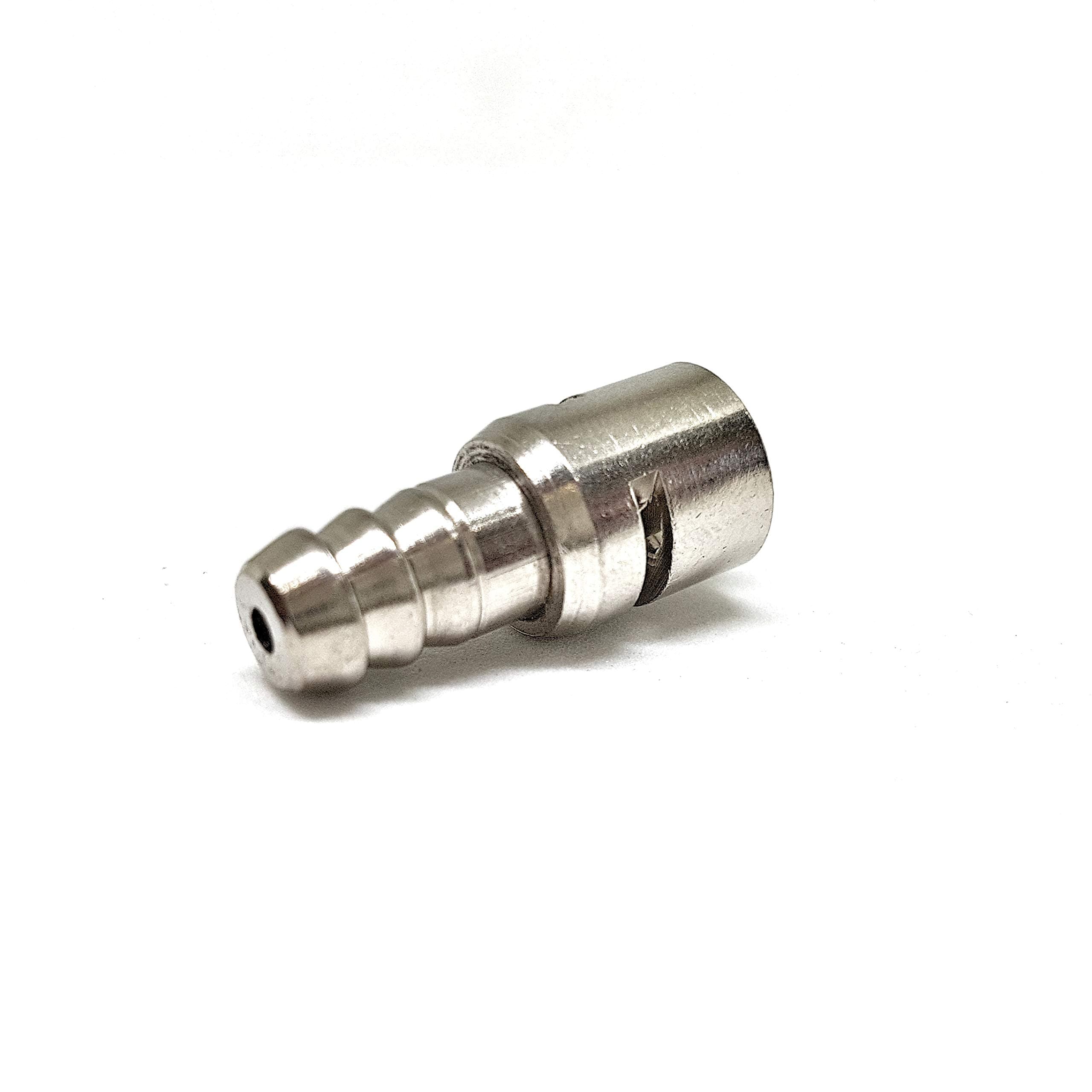 Metal Luer Lock | Adapter | Coupler | Fitting Connector | Pack of 10 (Luer Lock with Tubing Connector | 3 Serration)