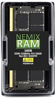 16GB (1X16GB) DDR4 3200MHZ PC4-25600 2Rx8 1.2V CL22 260-PIN Non-ECC SODIMM Unbuffered Laptop PC Computer Memory Compatible with Hynix HMA82GS6CJR8N-XN, HMA82GS6DJR8N-XN