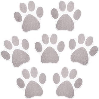 Mudder 20 Pcs Non Slip Bathtub Sticker Cute Anti Slip Shower Sticker Adhesive Black Grey Pink Paw Decal Safety Traction Grip Treads Appliques for Bathtub Pool Boat Stair Shower Floor(Gray)