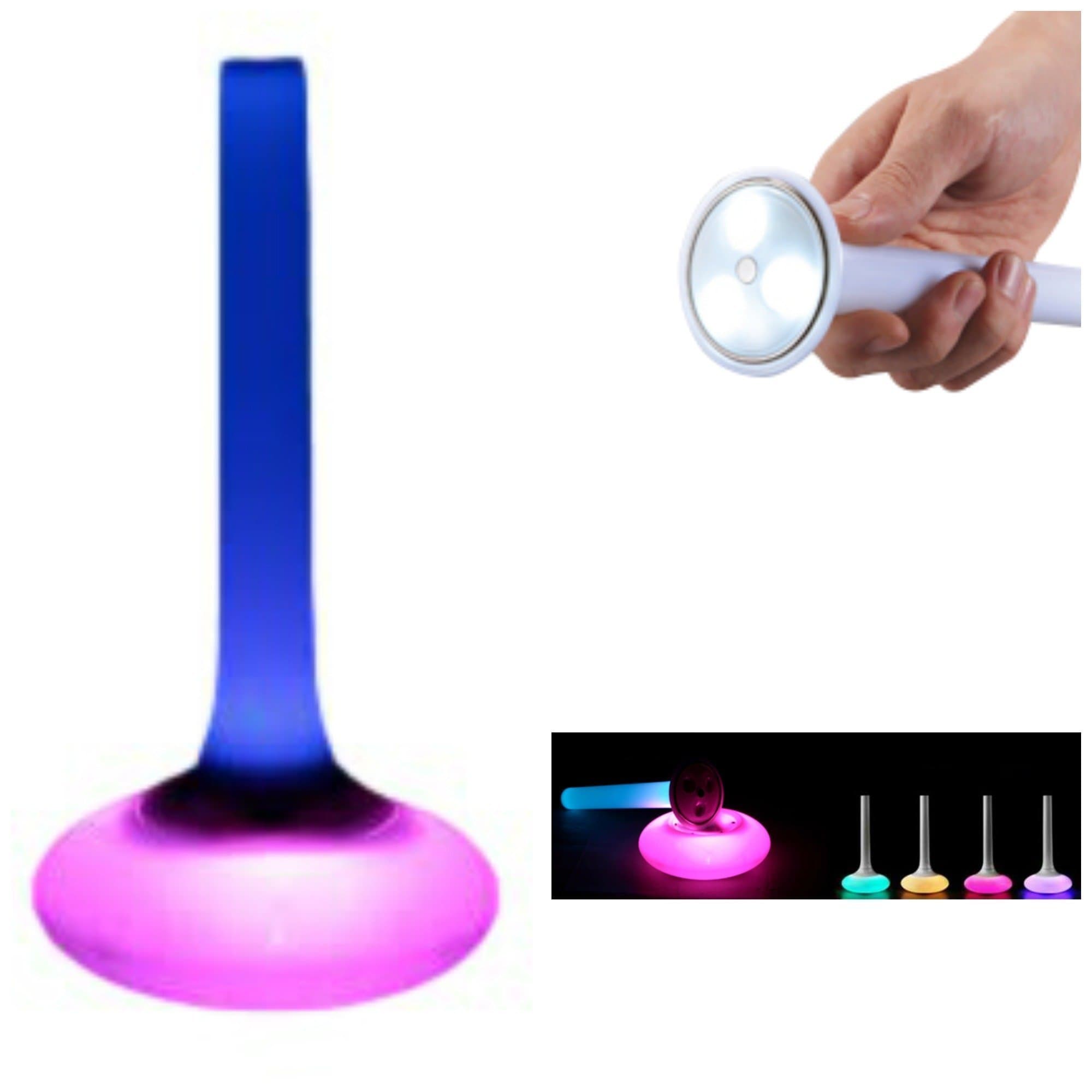 SleepEZ LED Night Light Lamp, Flashlight, Emergency Light, Reading and Color Accent Light, Built-in High Capacity 1500mAh Rechargeable Lithium Battery, Touch Control, for Indoors and Outdoors