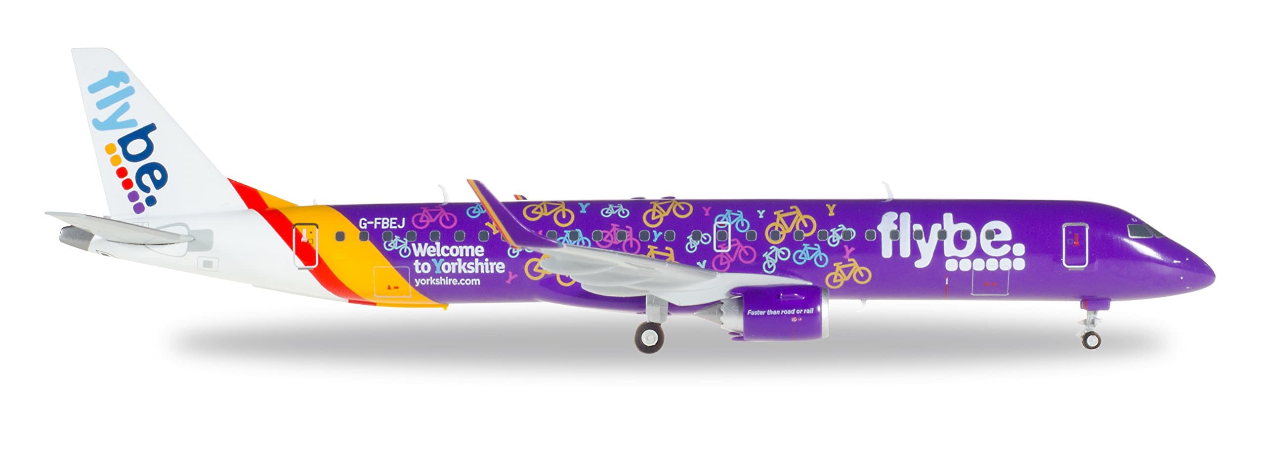 Herpa Flybe Embraer E195 Welcome to Yorkshire