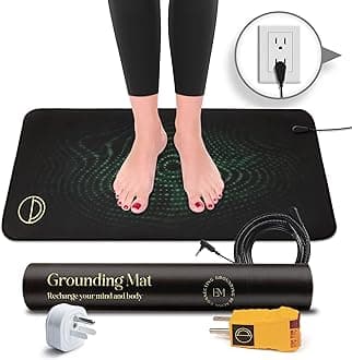 Earth and Moon, Grounding Mat for Sleeping, Earthing Mat Grounding Pad Universal Starter Kit, Grounding Mats for Overall Wellbeing, Get Grounded While You Sleep