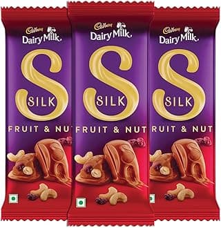 Cadbury Dairy Milk Silk Fruit And Nut Chocolate Bar, 137 Gm (Pack Of 3)