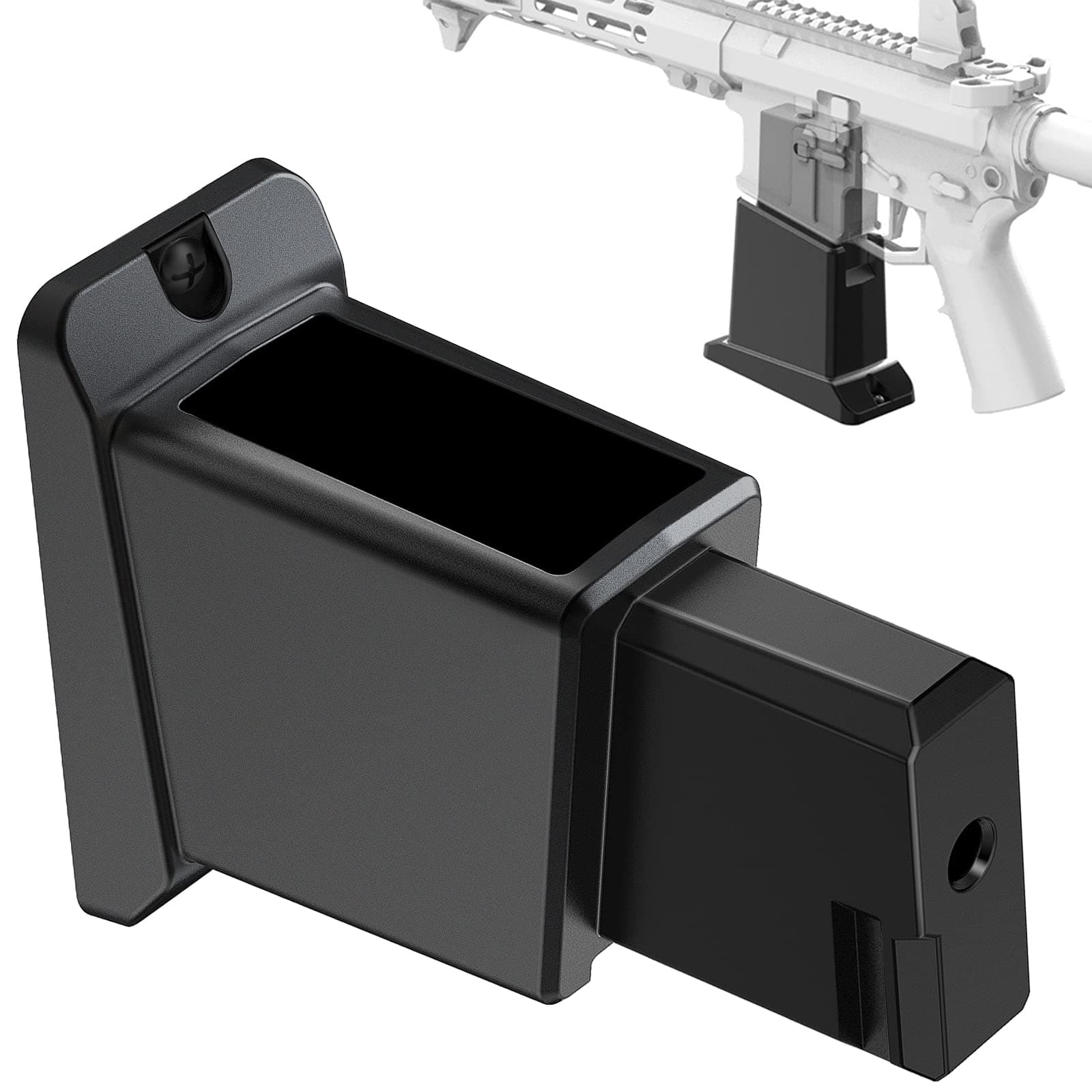 Gun Wall Mount with Mag Holder for 223/5.56 Rifle, Vertical AR Wall Mount Display,PMAG Storage AR Wall Rack with Security Lock Hole