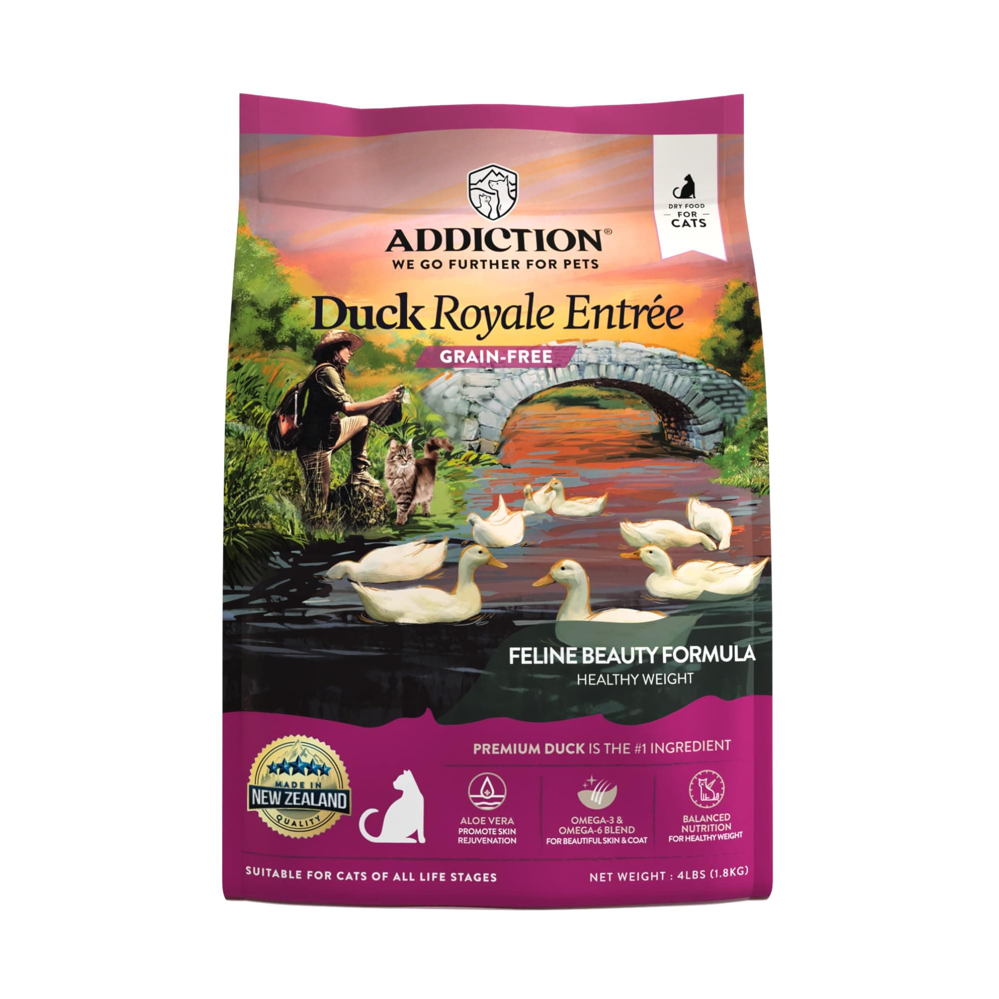 Duck Royale Dry Cat Food - 4LBS
