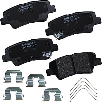 Bendix Premium SBC1812 Ceramic Rear Brake Pads for Select Models Hyundai Accent, Elantra, Elantra Coupe, Ioniq, Venue, Kia Niro, Optima, Rio, Rondo