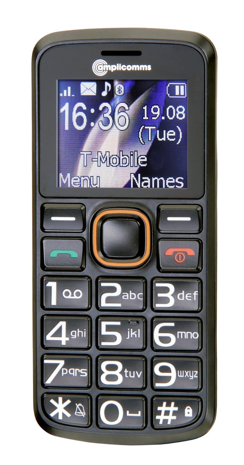 Amplicomms PowerTel M6300 SIM-Free Mobile Phone - Black