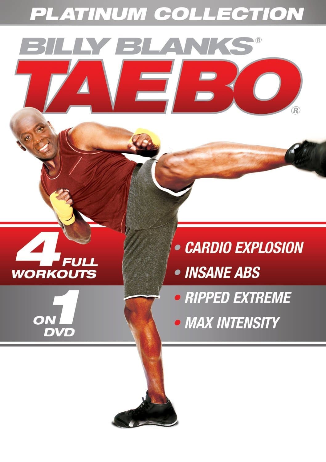 Tae Bo Platinum Collection 4 Workouts in 1 DVD: Cardio Explosion, Insane Abs, Ripped Extreme , Max Intensity - Billy Blanks - region 0 Worldwide