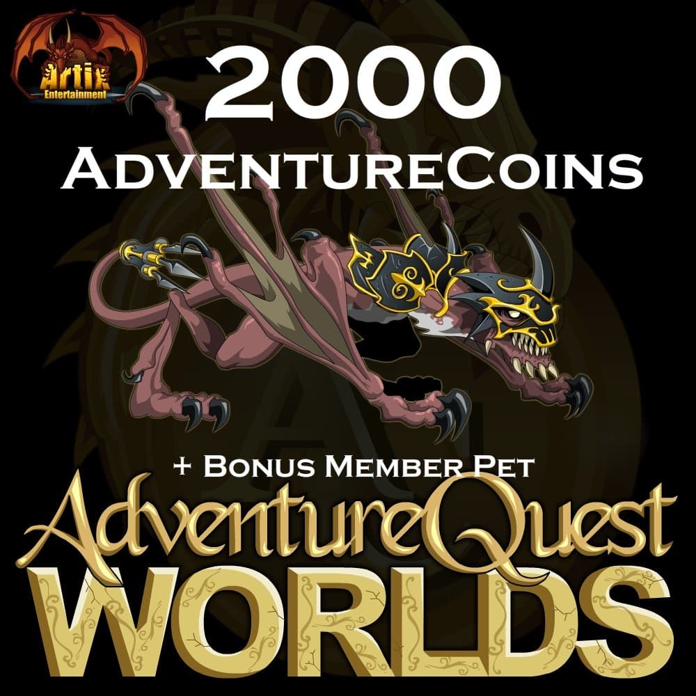 2,000 AdventureCoins Package: AdventureQuest Worlds [Instant Access]