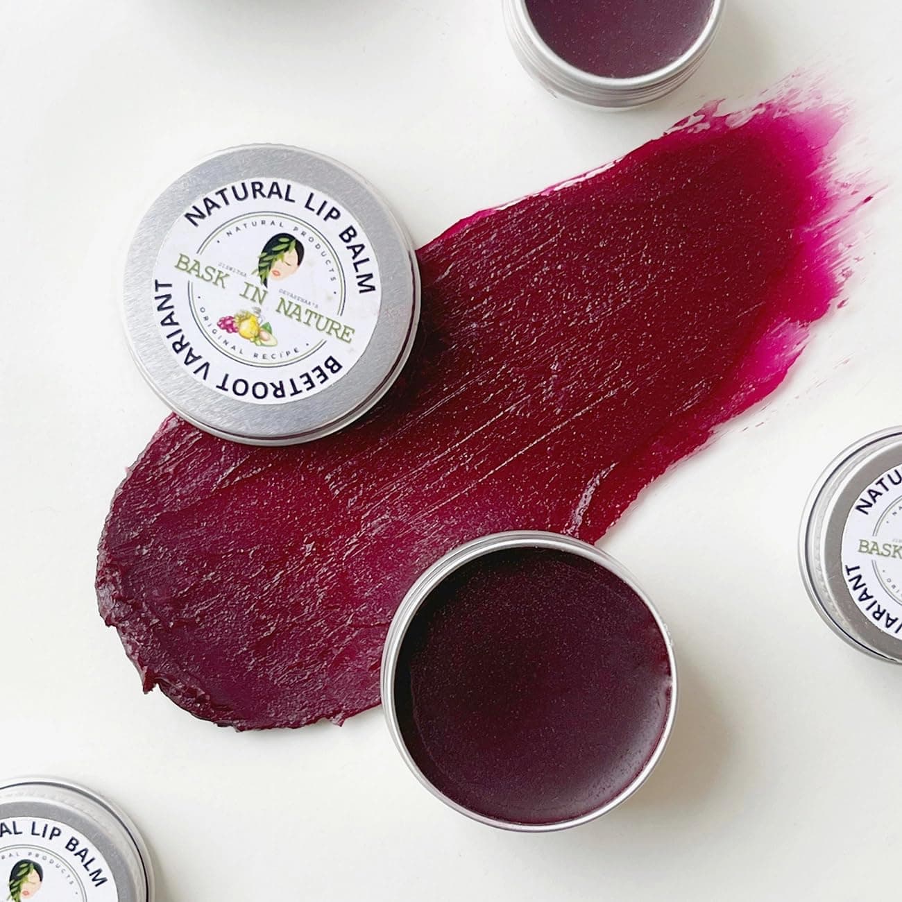 Baskin Nature Natural Lip Balm Beetroot Variant, 1 Count