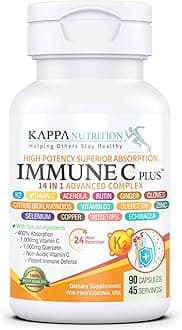 Quercetin 1,000mg, Vitamin C 1,000mg, Zinc 50mg, Vitamin D3 5,000iu, Selenium, Copper, Acerola, Ginger, Rutin, Bitter Orange, Rose Hips, Echinacea, Immune C Plus, 14 in 1 Immune C Plus (90 Count)