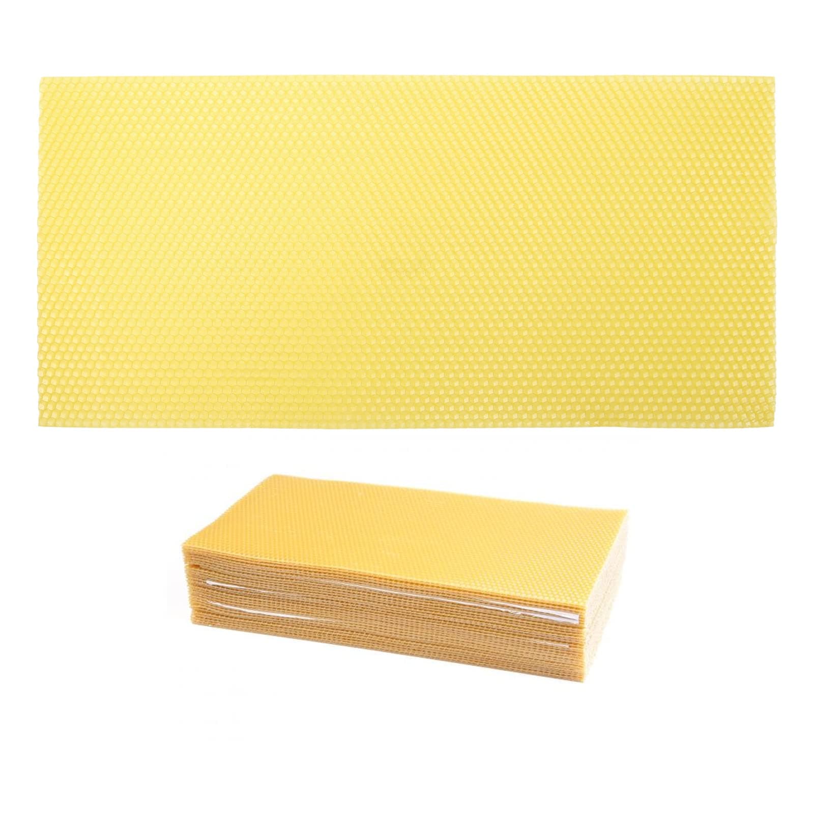 30pcs Beeswax Sheets Beehive Wax Foundation Sheets Natural Beeswax Honeycomb Sheets for Beekeeping Candle Making