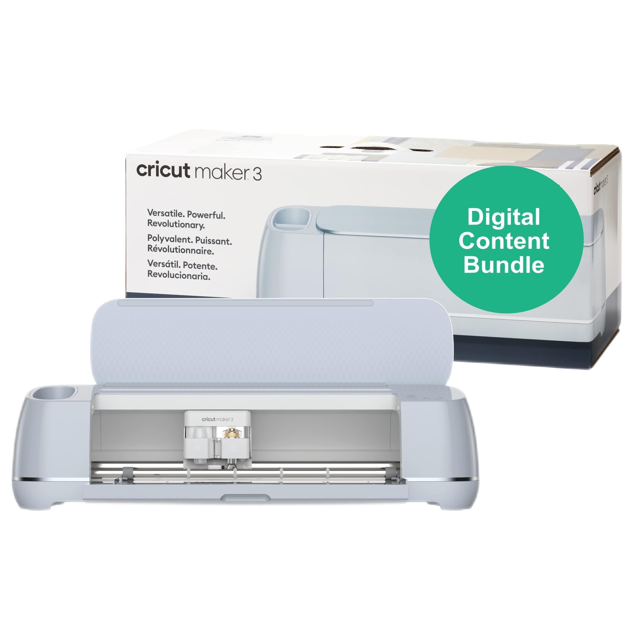 Cricut Maker 3 Smart Cutting Machine - Ultimate Digital Value Bundle | Includes 80 Images & 12 Fonts in Design App