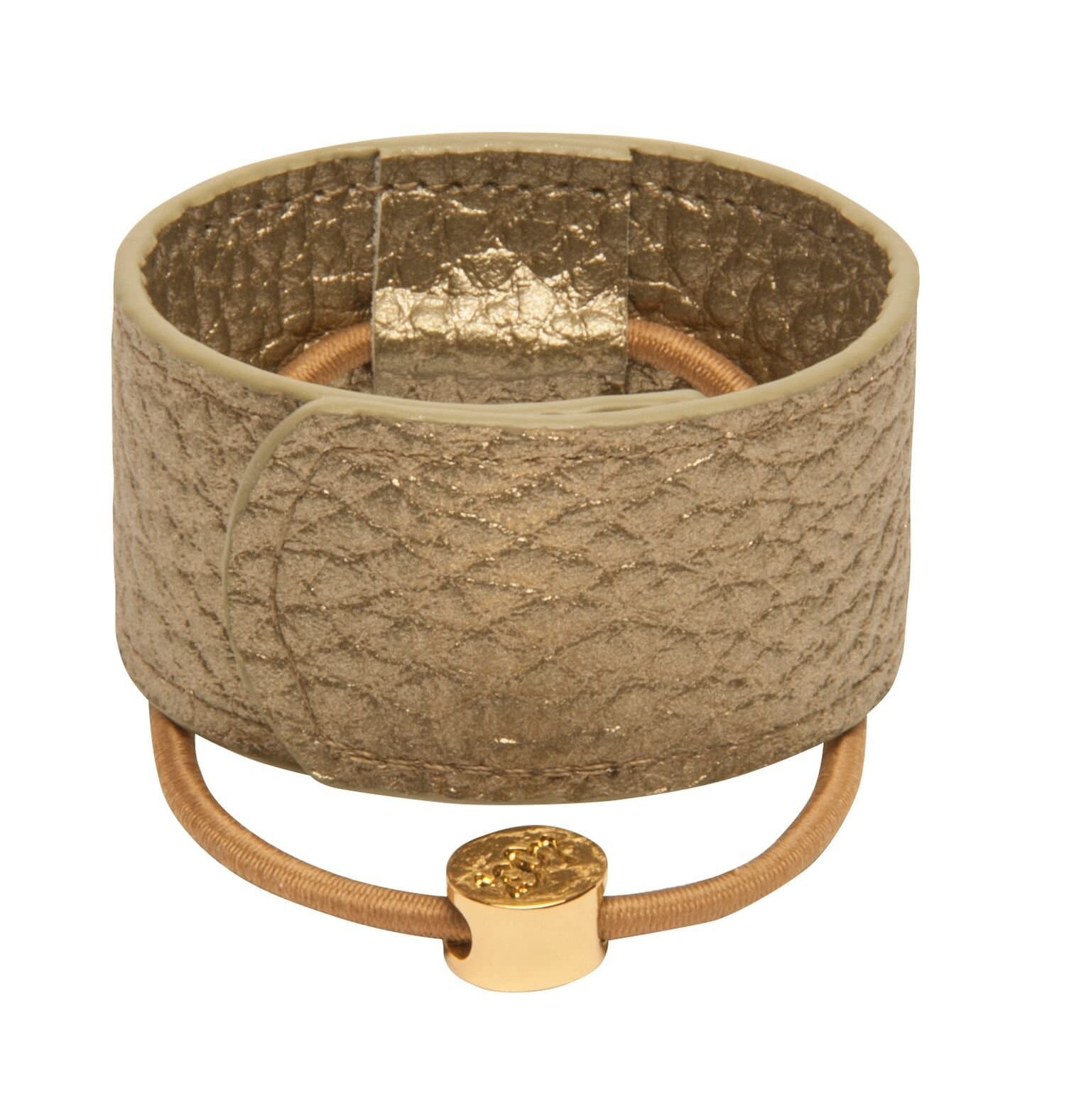 1907 Leather Hair Cuff, Bronze NHH065