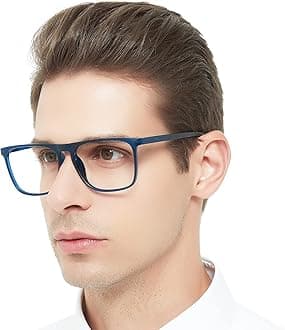 OCCI CHIARI Wide Frame Reading Glasses Mens Comfortable Readers 3.5X Big Heads(1.0 1.5 2.0 2.5 3.0 3.5 4.0 5.0 6.0)