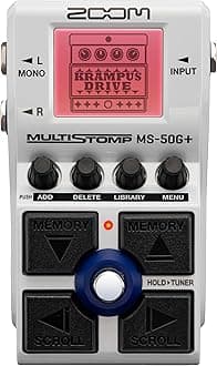 MS-50G+ MultiStomp Guitar Effects Pedal with 100 Effects, Drives, Modulation, Delay & Reverb, Stereo Outputs, Built-In Tuner, Battery Powered