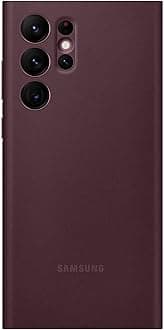 Samsung Official S22 Ultra Smart Clear View Cover Burgundy