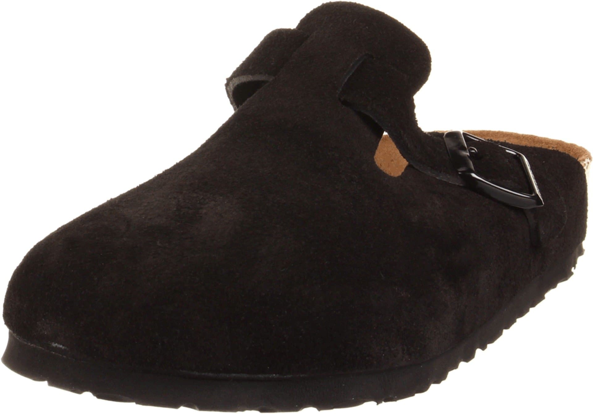 Unisex Boston Soft Footbed, Black Suede, 35 M EU