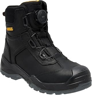 DEWALT Richardson Men's Nubuck Leather, Wide Fitting, BOA Fastener, Steel Toe Safety Work Boot