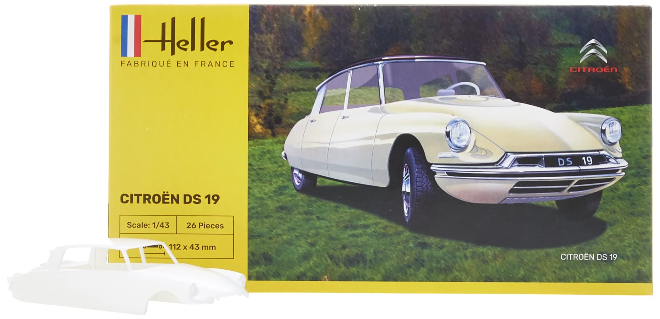 Heller 80162 1:43 Scale Citroen Ds 19 Model