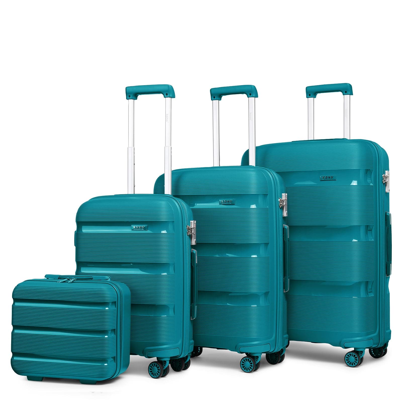 Hard Travel Suitcases 4 Wheels Trolley Suitcases, Sturdy and Lightweight, TSA Lock, YKK Zipper, Silent Wheel