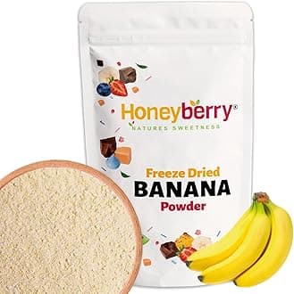 Freeze Dried Banana Powder 1kg - No Added Sugar, 100% Natural, Gluten Free, Vegan Friendly