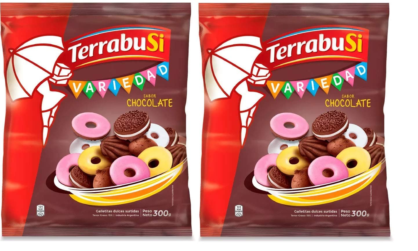 Terrabusi Galletitas / Variedad Chocolate 2 Pack | 300 gr.