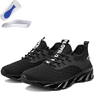 Rasedo Tallboost Sneakers, Height Boosting Shoes for Men, Breathable Knit Slip on Walking Running Shoes Comfort Non Slip Work Sport Athletic Trainer with Insole
