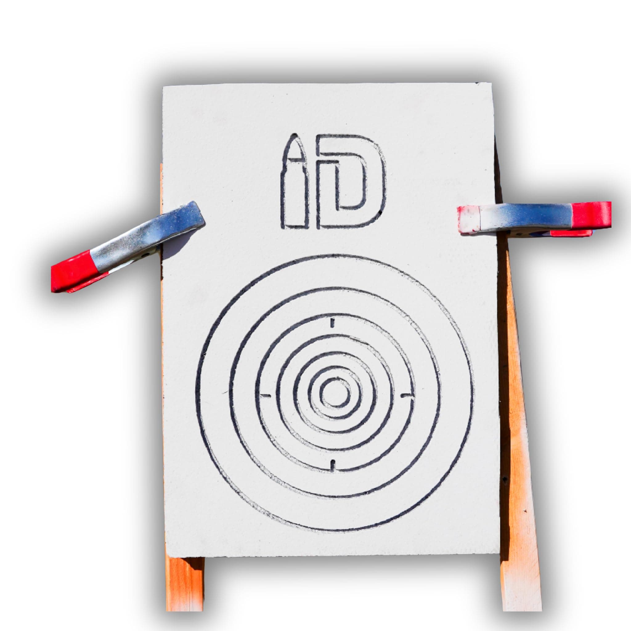ID 10" Bullseye Self-Healing Infinity Target – Durable Reusable Rubber Target for Thousands of Rounds | Reactive Hits, Weatherproof, No Ricochet | Supports Calibers Up to .50 BMG