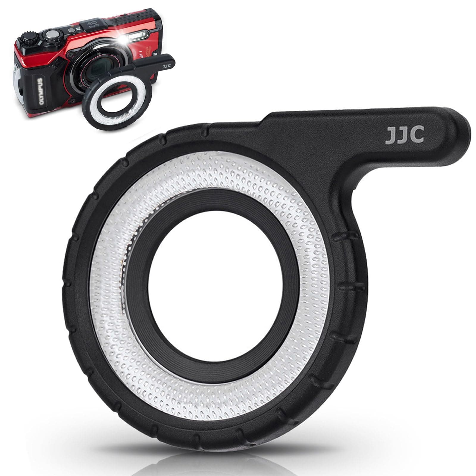JJC LED Light Guide Ring for Olympus TG-7 TG-6 TG-5 TG-4 TG-3 TG-2 TG-1,Replace LG-1 Light Guide,Macro Guide Ring Light for Olympus Tough TG-7 TG-6 TG-5 TG-4 TG-3 TG-2 TG-1