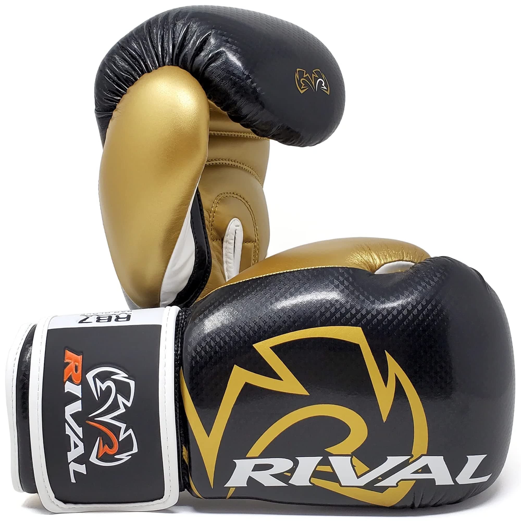 RIVAL Boxing RB7 Fitness Plus Hook and Loop Bag Gloves - Black/Gold