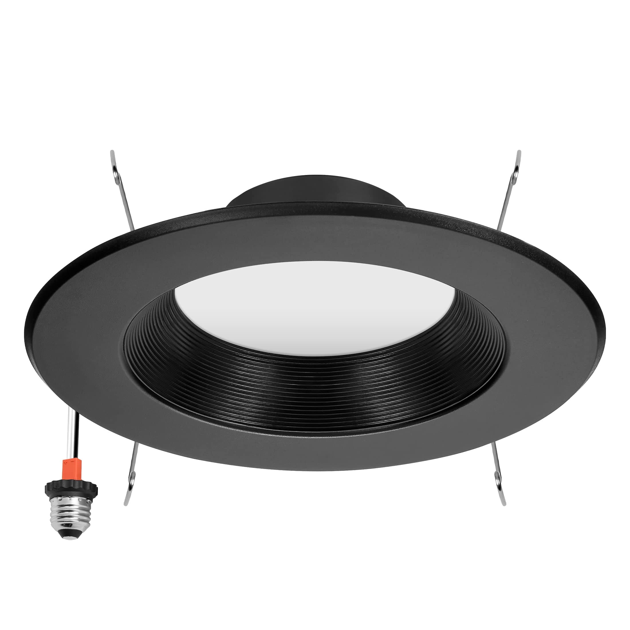 Maxxima5 in. and 6 in. recessed LED downlight, 5 CCT 1100 Lumens, E-26 quick connect, 5 CCT 2700K/3000K/3500K/4000K/5000K, dimmable, ceiling light for kitchen or hallway, trim