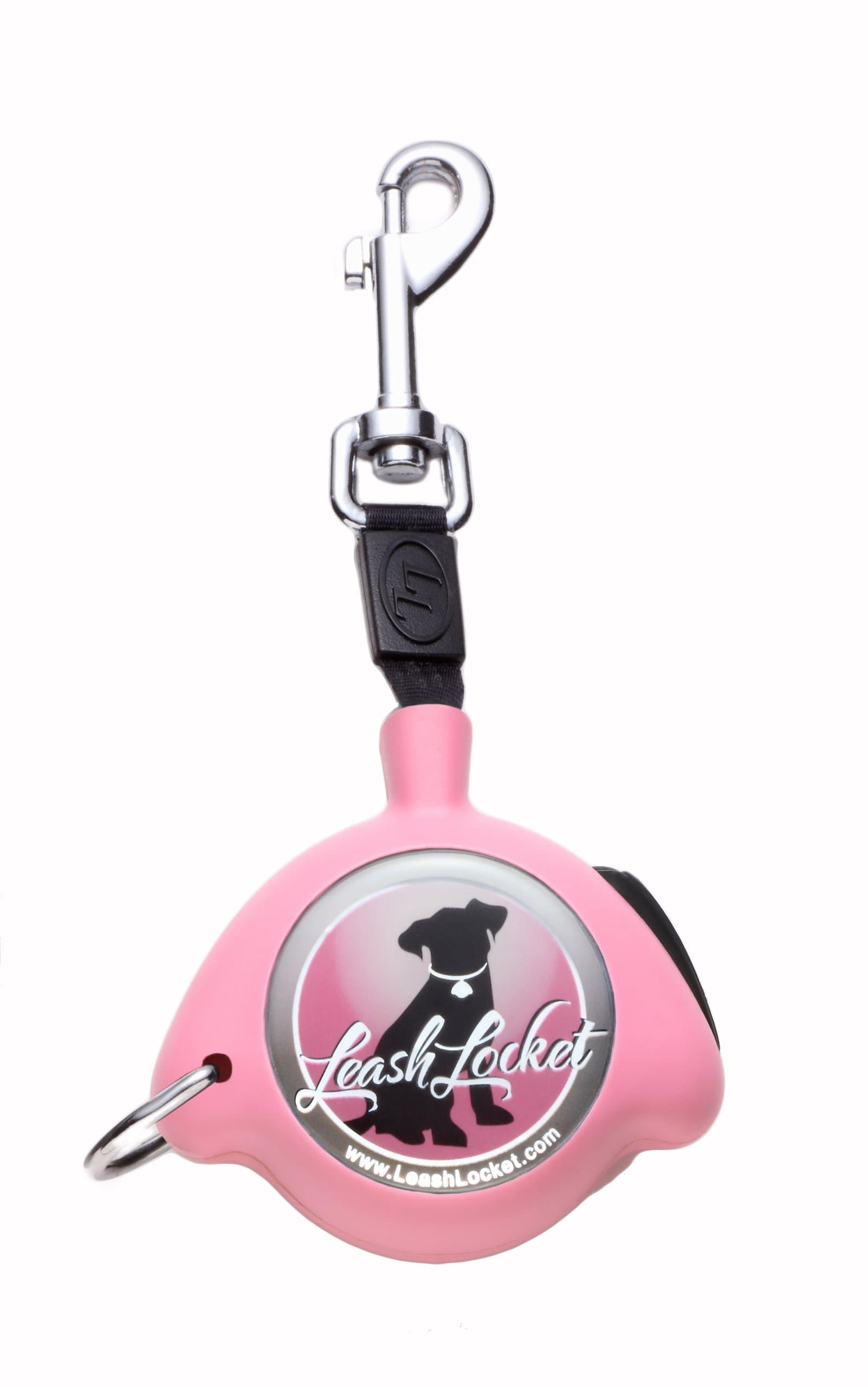 LeashLocket Retractable Lead, Small, Pink