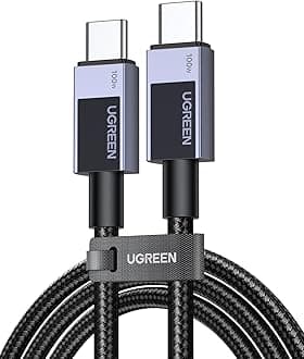 UGREEN 100W USB C Cable Fast Charging, Type C Cord USB C Charger Cable for iPhone 17/17 Pro/17 Pro Max/16, MacBook Pro/Air, Galaxy S25/S24, iPad Pro/Air, Pixel 9, 3.3FT