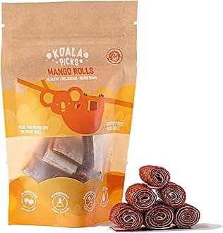Fruit Rolls 66g - 12pcs Mango Rolls, Free from Artificial Flavor, Preservatives, Transfat, Gluten, Dairy & Refined Sugar, Healthy Snack for Kids & Adults