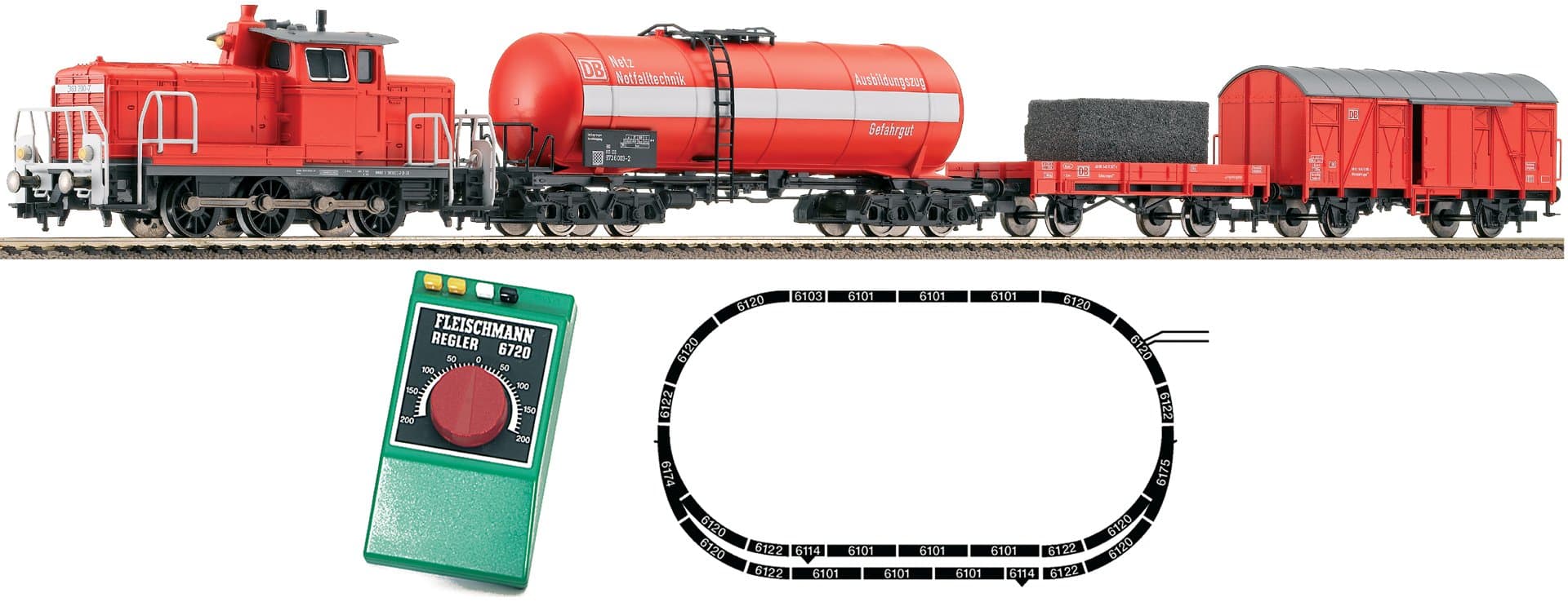 Fleischmann 631202 DBAG BR363 Emergency Train Analogue Starter Set IV