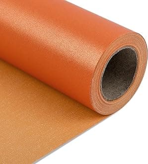 Orange Matte Wrapping Paper,Solid Color Pearly-Lustre Paper,Gift Wrapping Paper,Perfect for Wedding,Valentine's Day,Birthday, Christmas,Baby Shower,DIY Bouquet (17 Inches X 32.8 Feet)