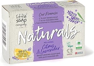 Little Soap Company Naturals Range Bar Refreshing Cleansing bars, Citrus & Lavender, 100 gram