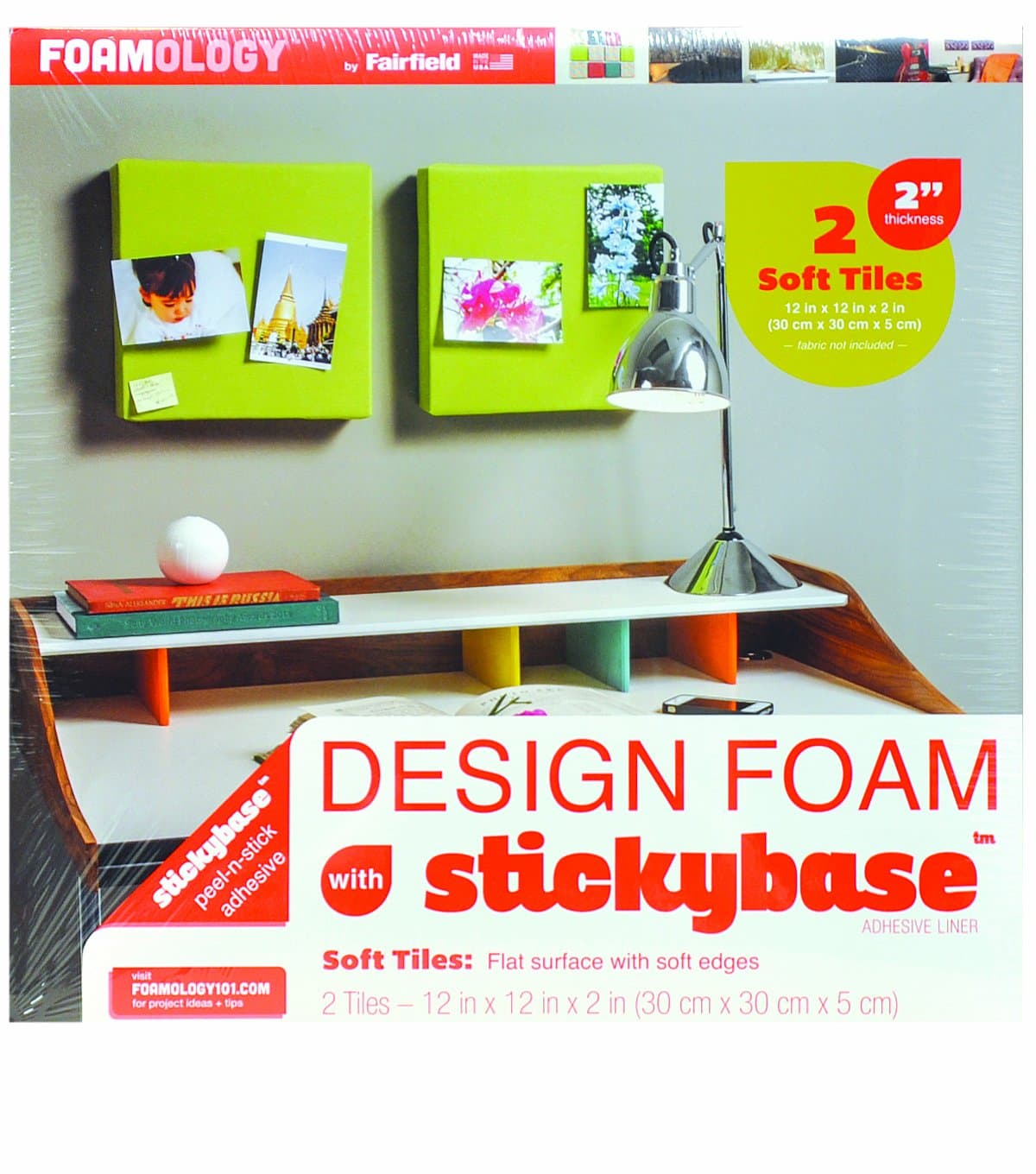 Foamology Foam Design 12x12x2 2pc, Multicolour