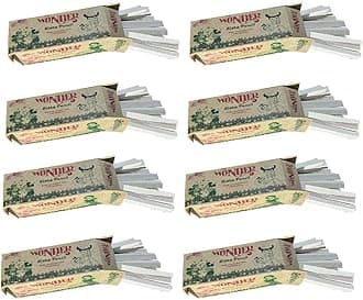 Saponharsh Natural Limestone Dust-Free Slate Chalk Pencils for Schools White Slate Pencils For Adults and Children Salati Chalk Box 8 PC