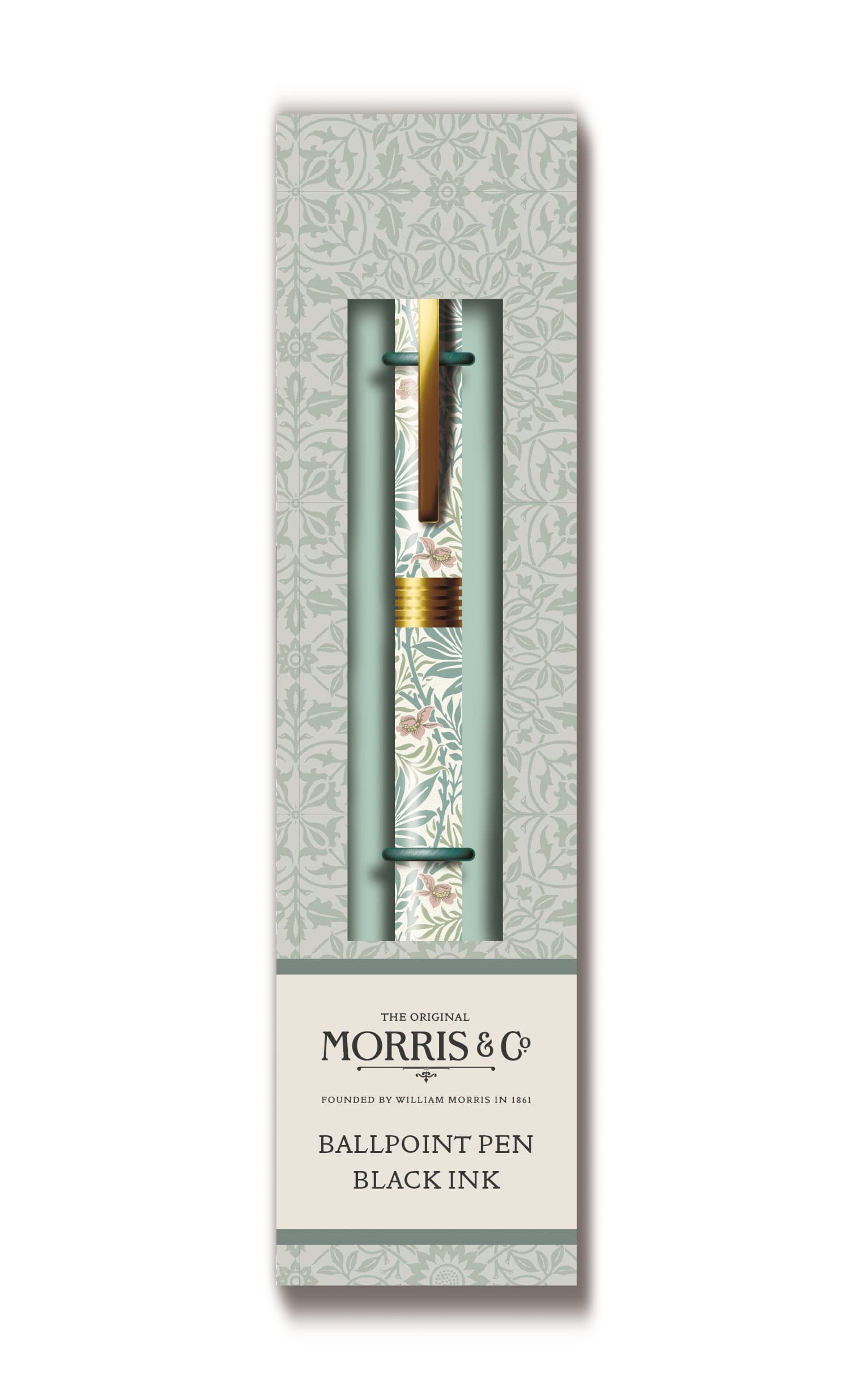 William Morris Black Ink Ballpoint Pen - WMS0004